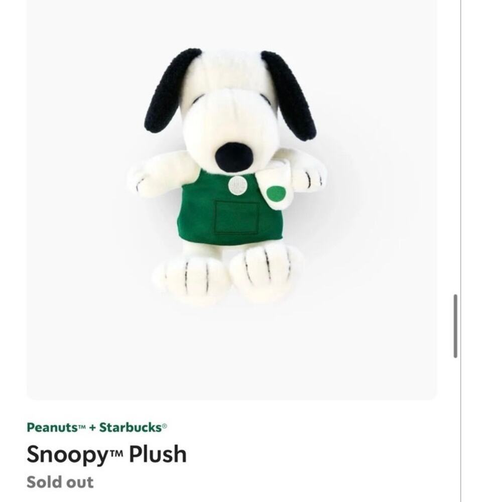 Starbucks x Snoopy plush